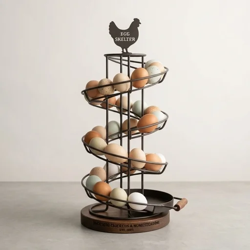 Egg Skelter Countertop Storage – detail view