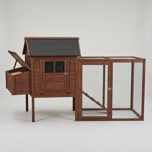Precision Pet Products Large Chicken Coop with Run – in use