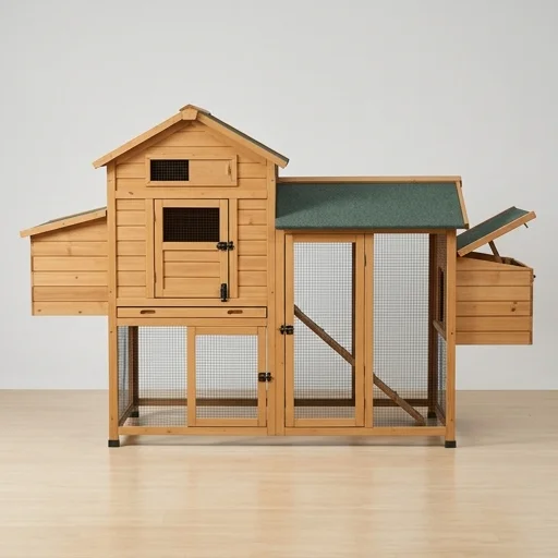 PawHut Poultry Hutch Chicken Coop